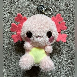 Cuddle Barn Axolotl Plush Keychain